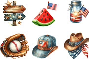 Watercolor the Great American PNG, an Illustration by Designking (Thumbnail 2 of 4)