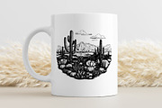 Cactus SVG - Desert Clipart, an Illustration by YouniqueArtwork (Thumbnail 2 of 5)