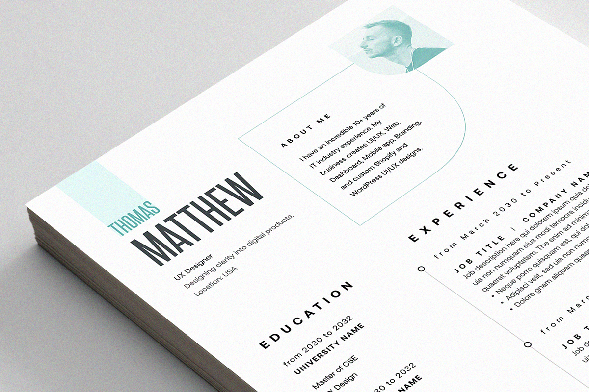 Resume/CV, a Resume Template by Reuix Studio (Photo 5 of 5)
