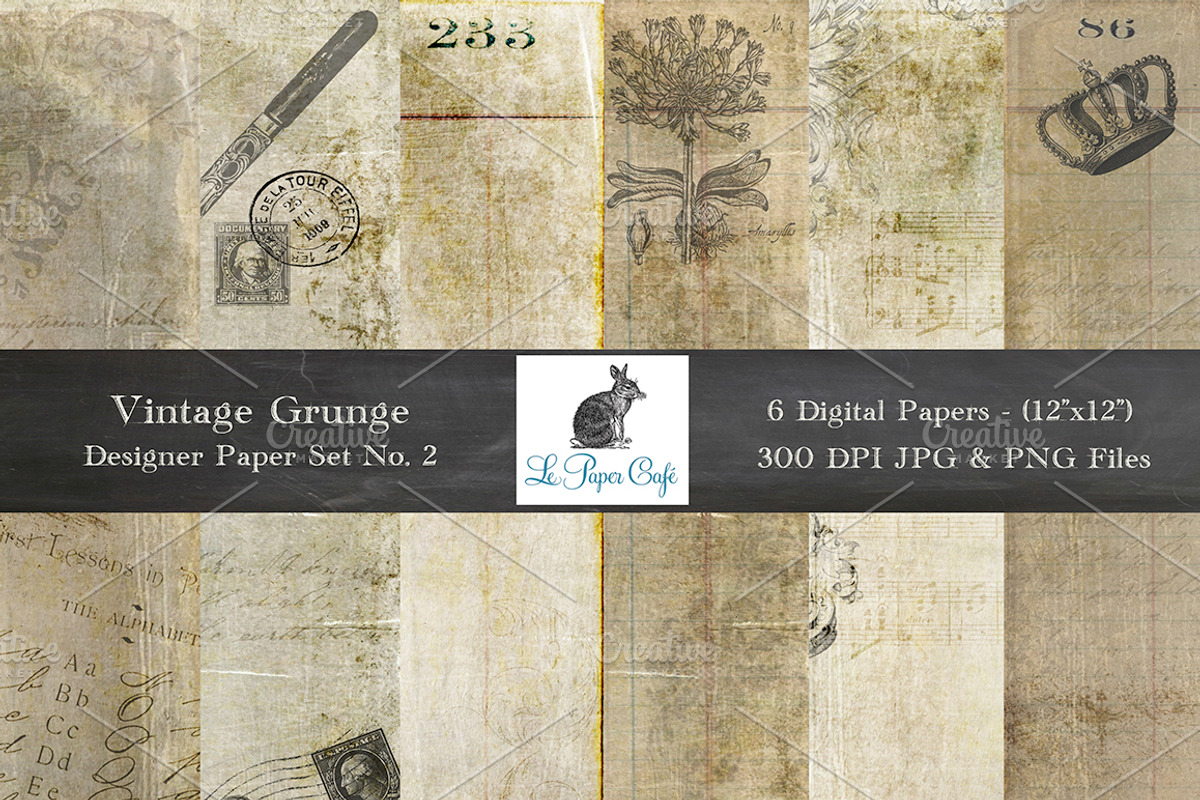 Vintage Grunge Background Papers #2