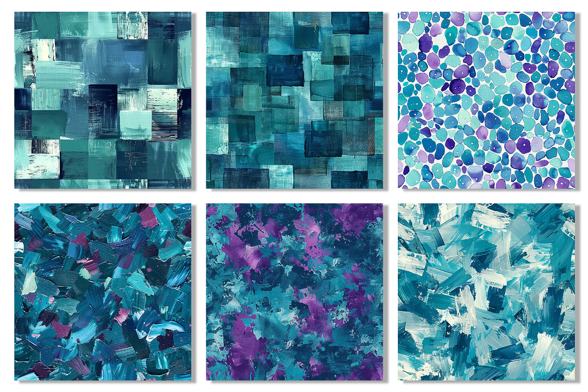 Teal Indigo Abstract Digital Papers, a Texture Graphic by Dream Creation (Photo 2 of 4)