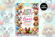 Dog Birthday Invitation Template, an Invitation Template by M9 Design (Thumbnail 1 of 4)