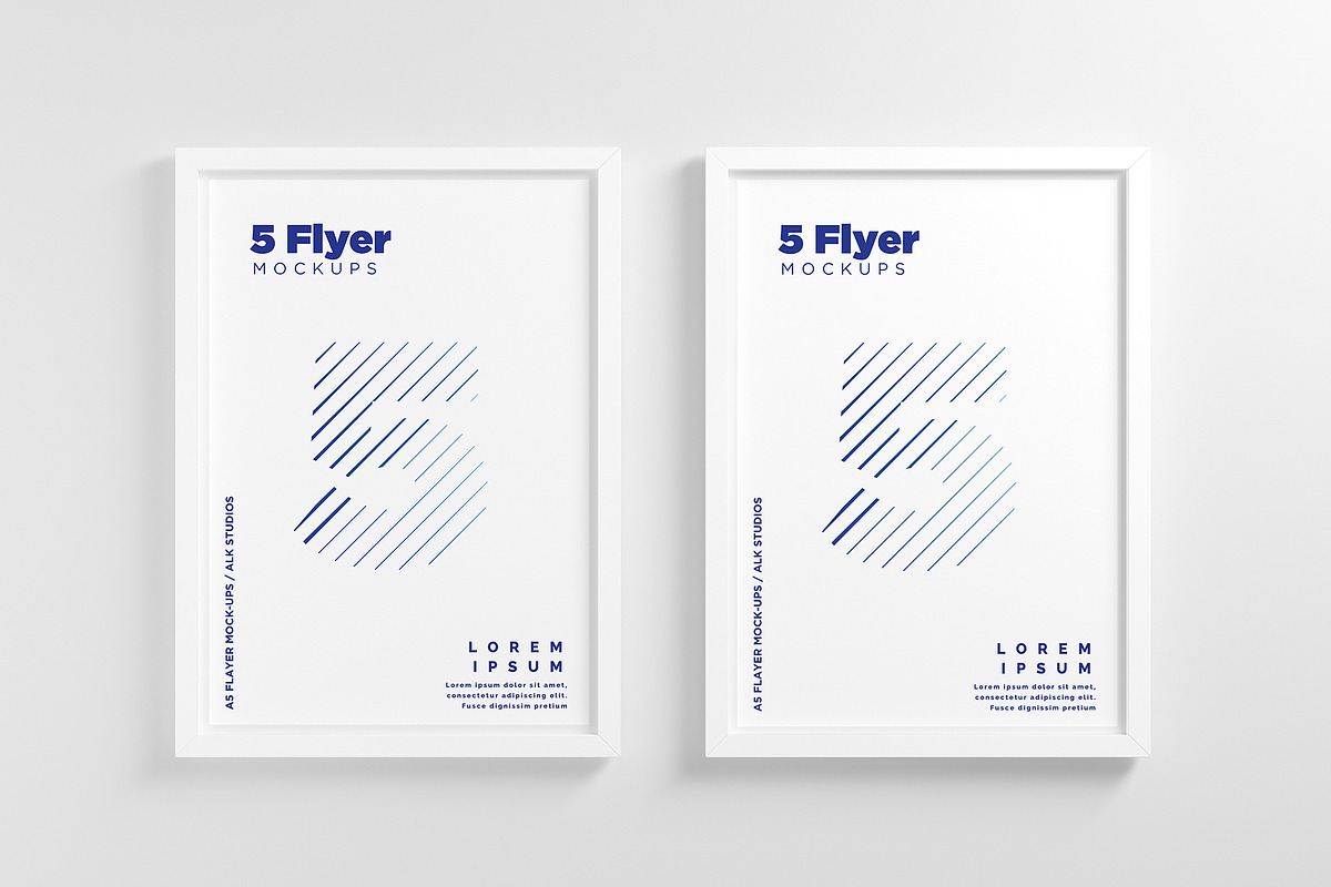 A5 Flyer Mock-Ups, a Print Template by AlkStudio (Photo 8 of 13)