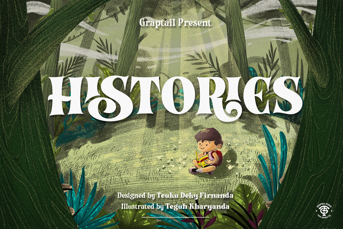 Histories - Fairytale Typeface, a Font by Graptail (Photo 1 of 15)
