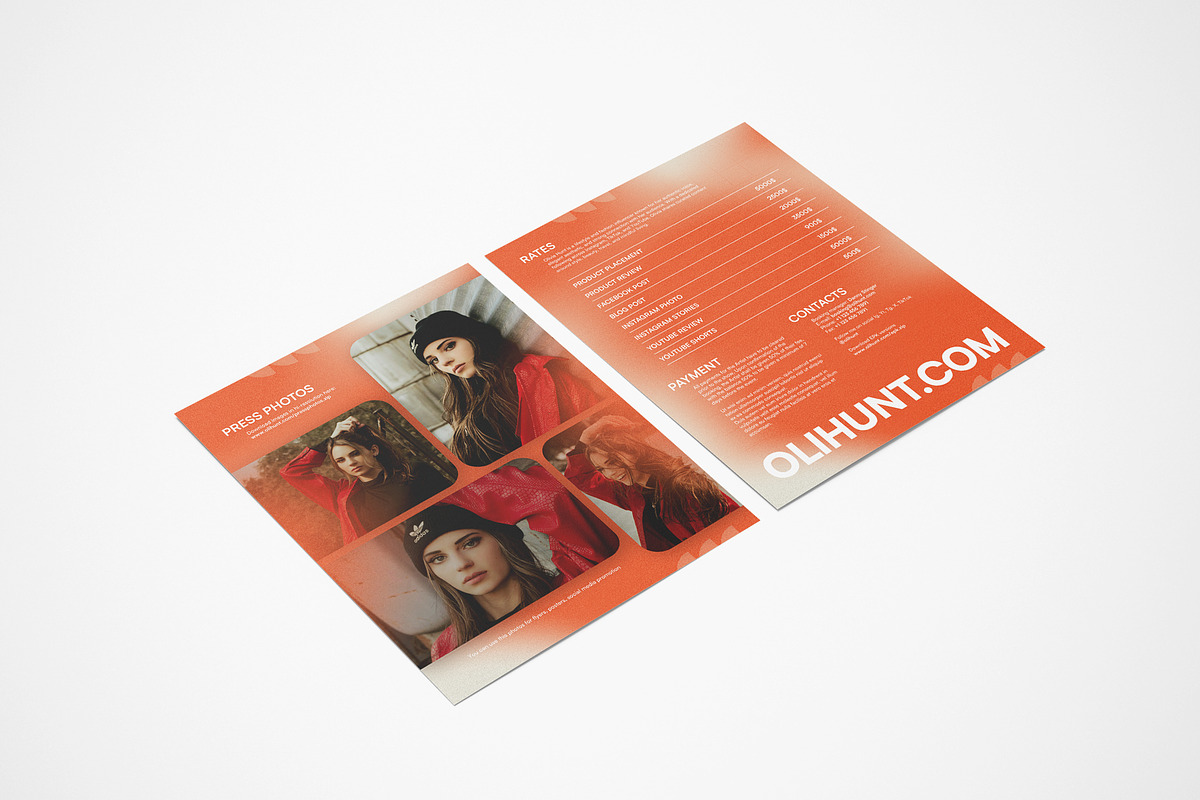 Influencer Press Kit Template, a Resume Template by vinyljunkie (Photo 7 of 8)