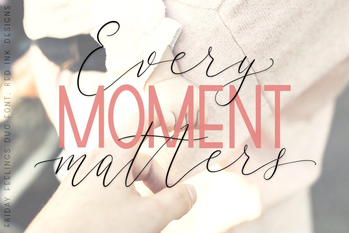Friday feelings. Font Duo., a Script Font by Red Ink (Photo 2 of 13)