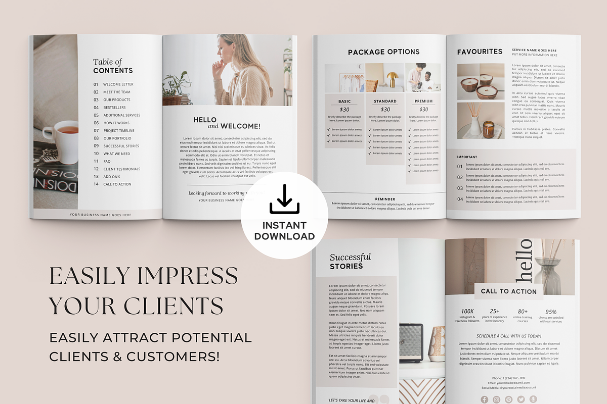 Services and Pricing Guide Template, a Magazine Template by ShopRShop (Photo 3 of 9)