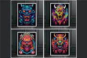 Psychedelic Grin Monster. 16 Posters, a Decorative Illustration by KENO Mascots (Thumbnail 4 of 9)
