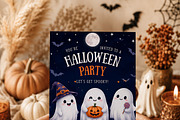 Cute Ghost Halloween Invitation, an Invitation Template by Arslan (Thumbnail 2 of 5)