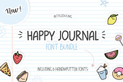 The Happy Journal Font Bundle, a Font by Lollipop Hand Drawn (Thumbnail 1 of 8)