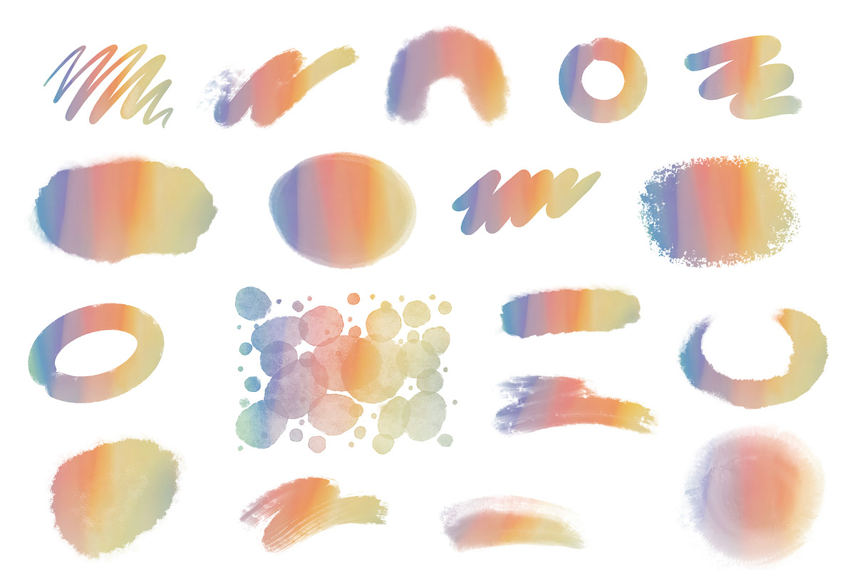 Blurry Pastel shapes and backgrounds, a Background Graphic by YifeiFang (Photo 6 of 9)