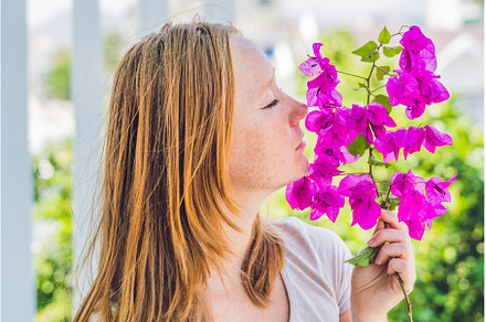 Young woman with spring purple, a Beauty & Fashion Photo by Elizaveta Galitskaya