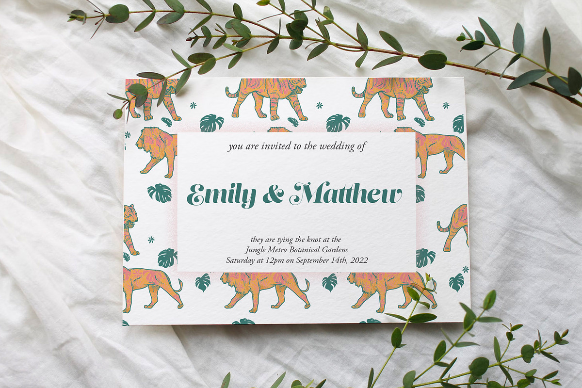 Floral Retro Jungle Set, an Animal Illustration by Phosphorus Design Co. (Photo 7 of 8)