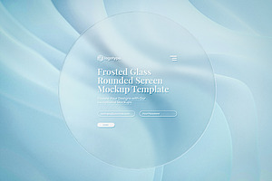 Circle Shaped Frosted Glass Mockup, a Product Mockup by Designer Dude