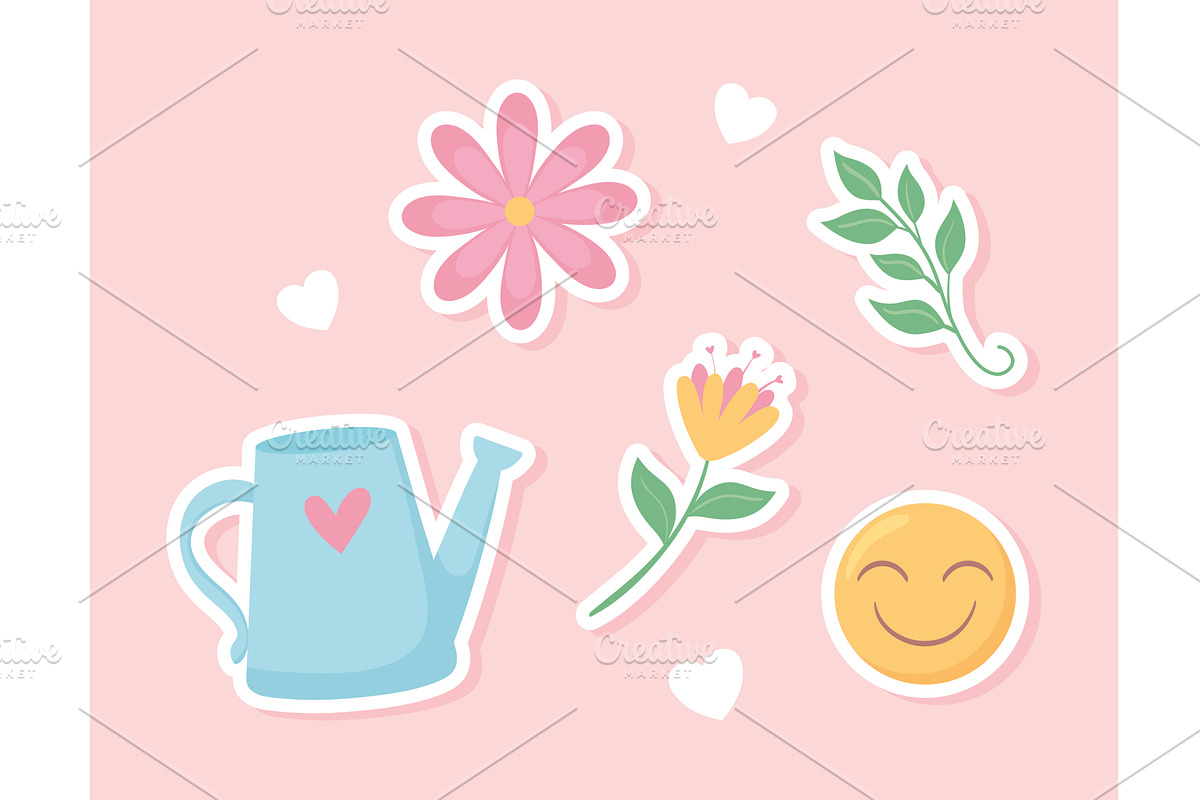 set of stickers, a Healthcare Illustration by studiogstock