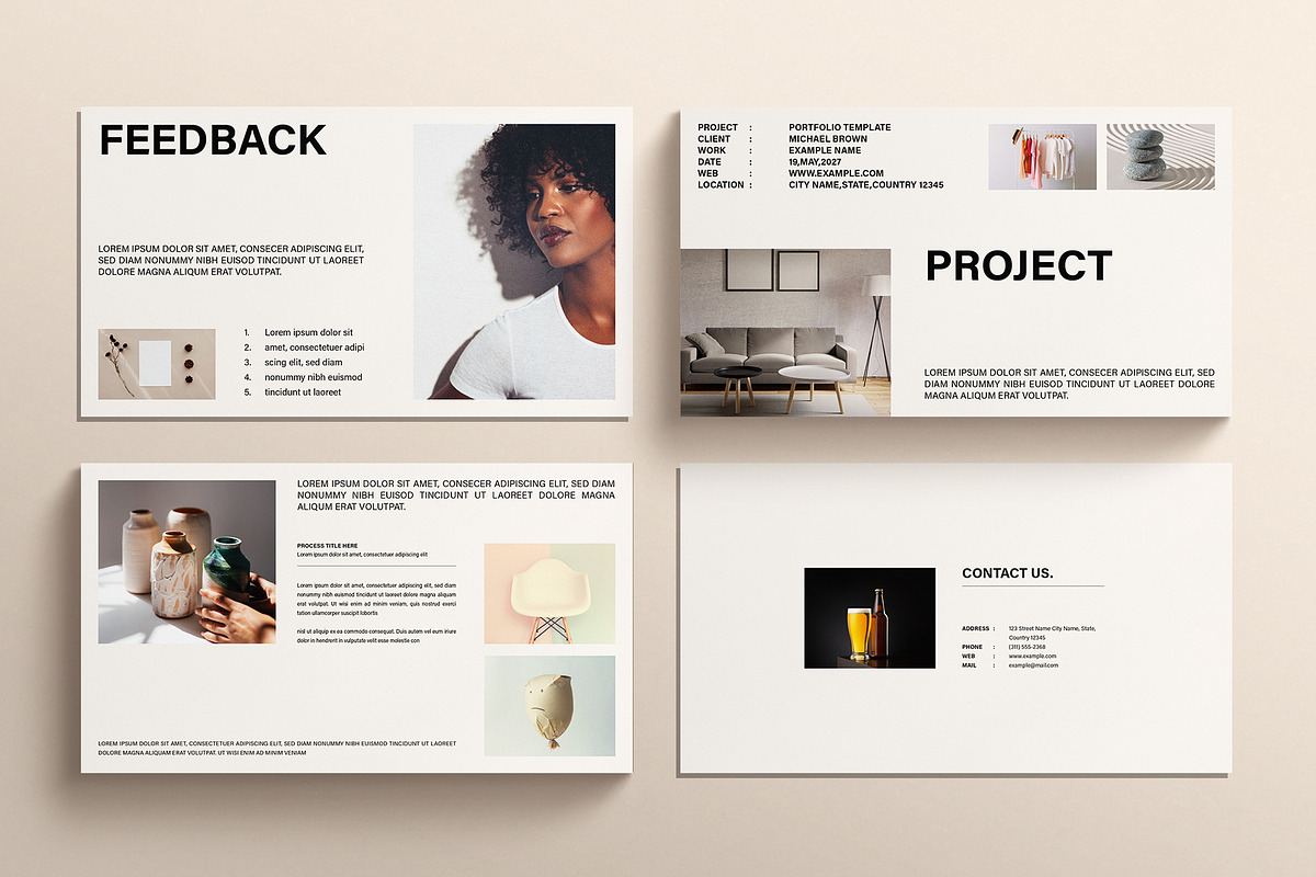 Portfolio Presentation Template, a Presentation Template by E-Type (Photo 5 of 5)