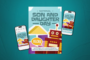 Son & Daughter Day Event Flyer Set, a Flyer Template by The Good Store (Thumbnail 1 of 2)