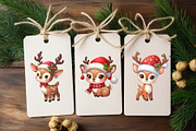 Christmas Deer. T-Shirt, PNG., an Animal Illustration by KENO Mascots (Thumbnail 4 of 8)