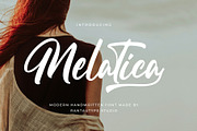 Melatica Modern Handwritten Font, a Script Font by RantautypeStudio (Thumbnail 1 of 20)
