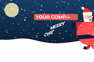 Santa Running Text Logo Reveal AEP, a Templates & Theme by Josep Motion