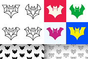 Bat Logo, a Graphic by NataliiaVolyk (Thumbnail 1 of 6)