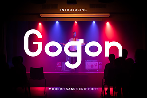Gogon modern sans serif font
