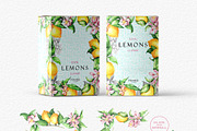 LEMONS Watercolor clipart set, an Object Illustration by GevelStudio (Thumbnail 4 of 16)