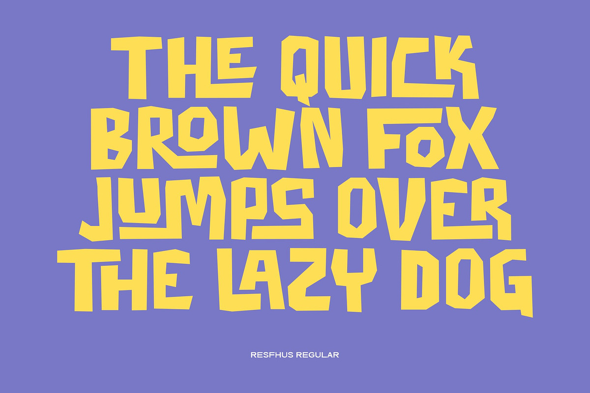 Resfhus, a Sans Serif Font by Yktypstd (Photo 4 of 10)