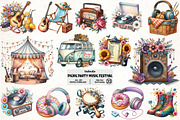 Picnic Party Music Festival Clipart, an Illustration by Pixels.Craft (Thumbnail 1 of 7)