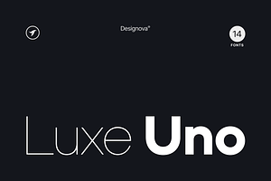 LUXE UNO - Modern Font Family