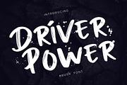 Driver Power Brush Grunge Font, a Sans Serif Font by Giant Design (Thumbnail 1 of 10)