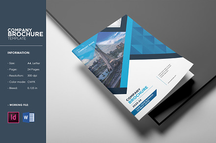 Company Profile Brochure Template, a Brochure Template by Template Shop