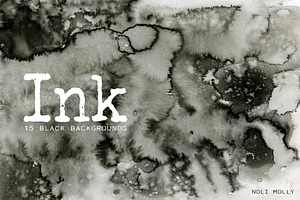 Black ink. Backgrounds