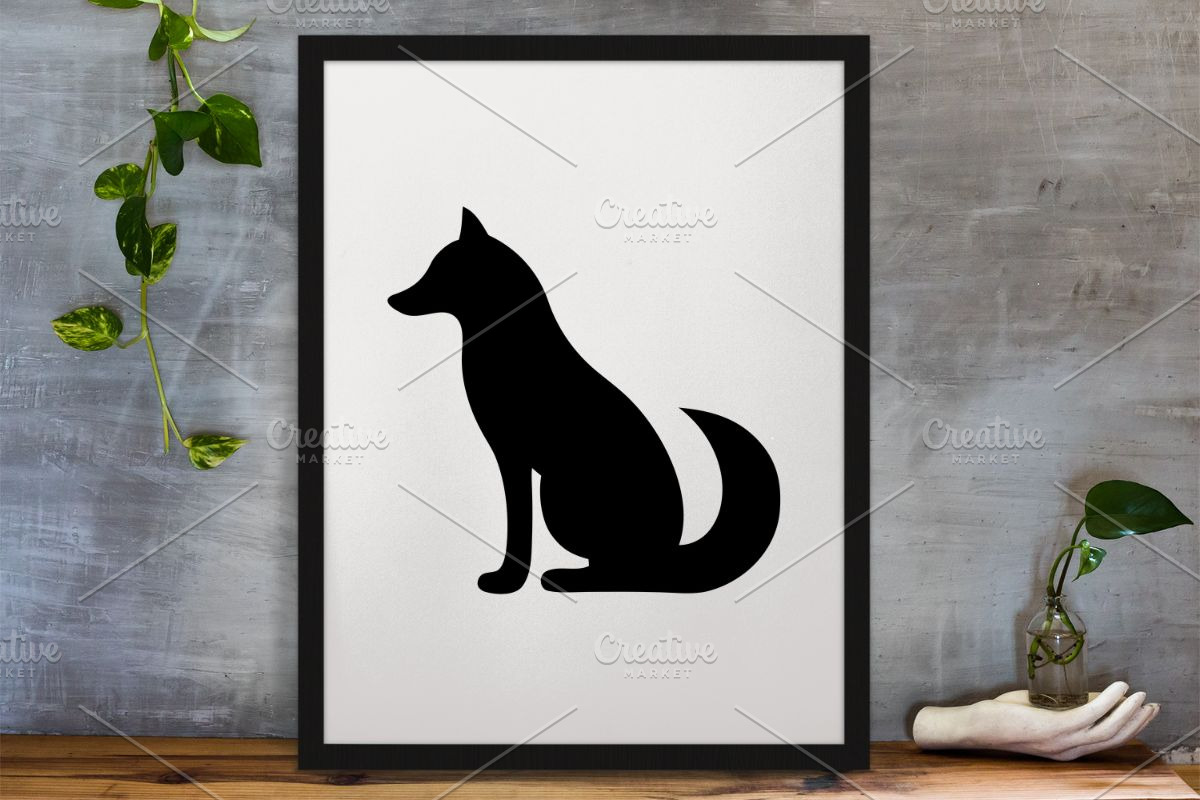 Fox Silhouette SVG, an Animal Illustration by newminddesign (Photo 3 of 3)
