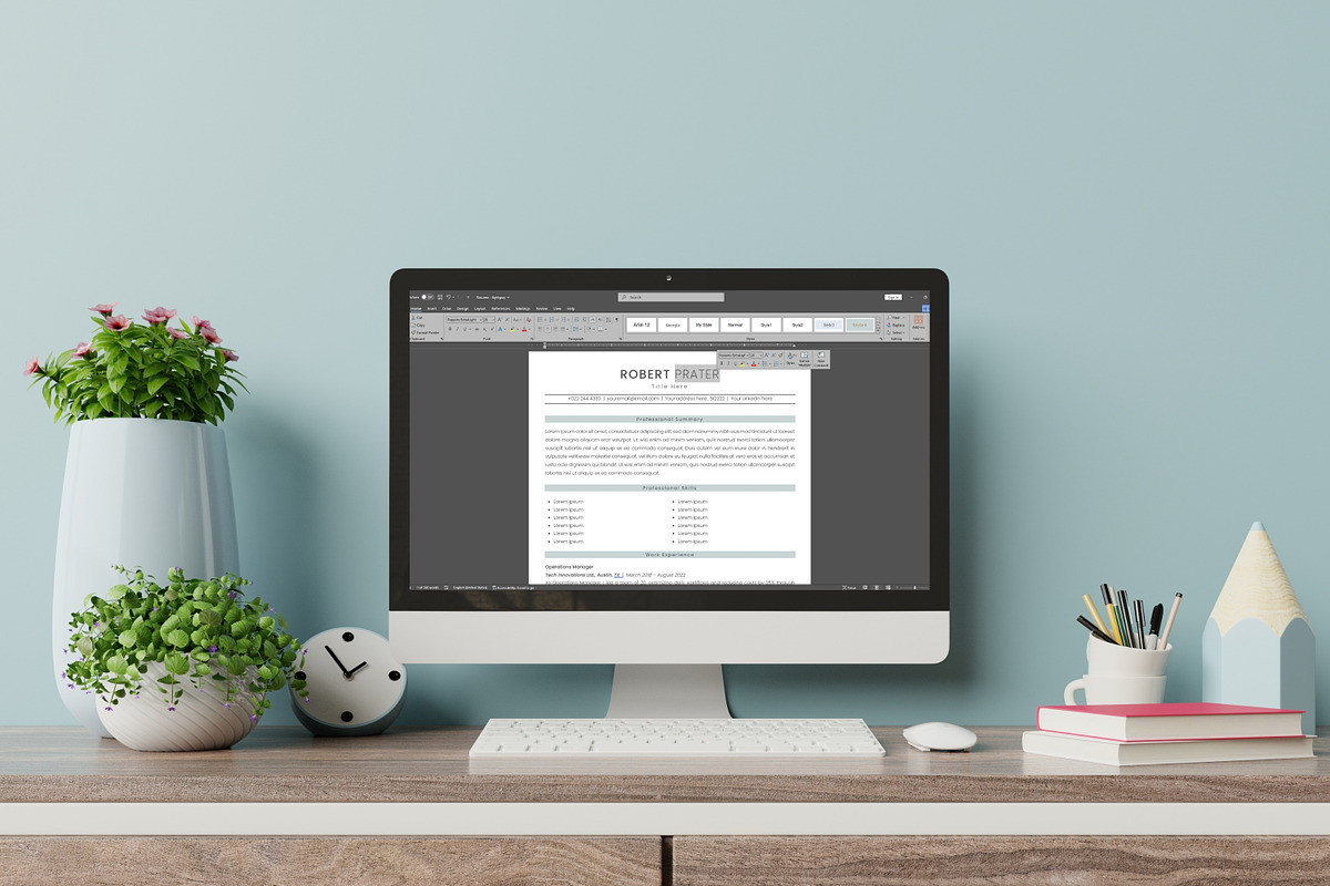 ATS Friendly Resume Template, a Resume Template by Anjum Ilyas (Photo 8 of 8)