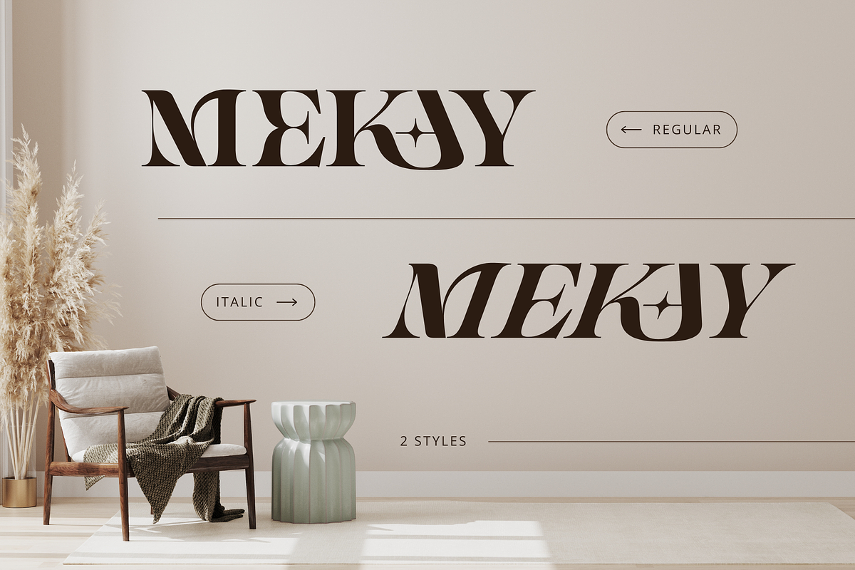 Mekay Vintage - Branding Logo Font, a Serif Font by Nirmana Visual (Photo 9 of 11)