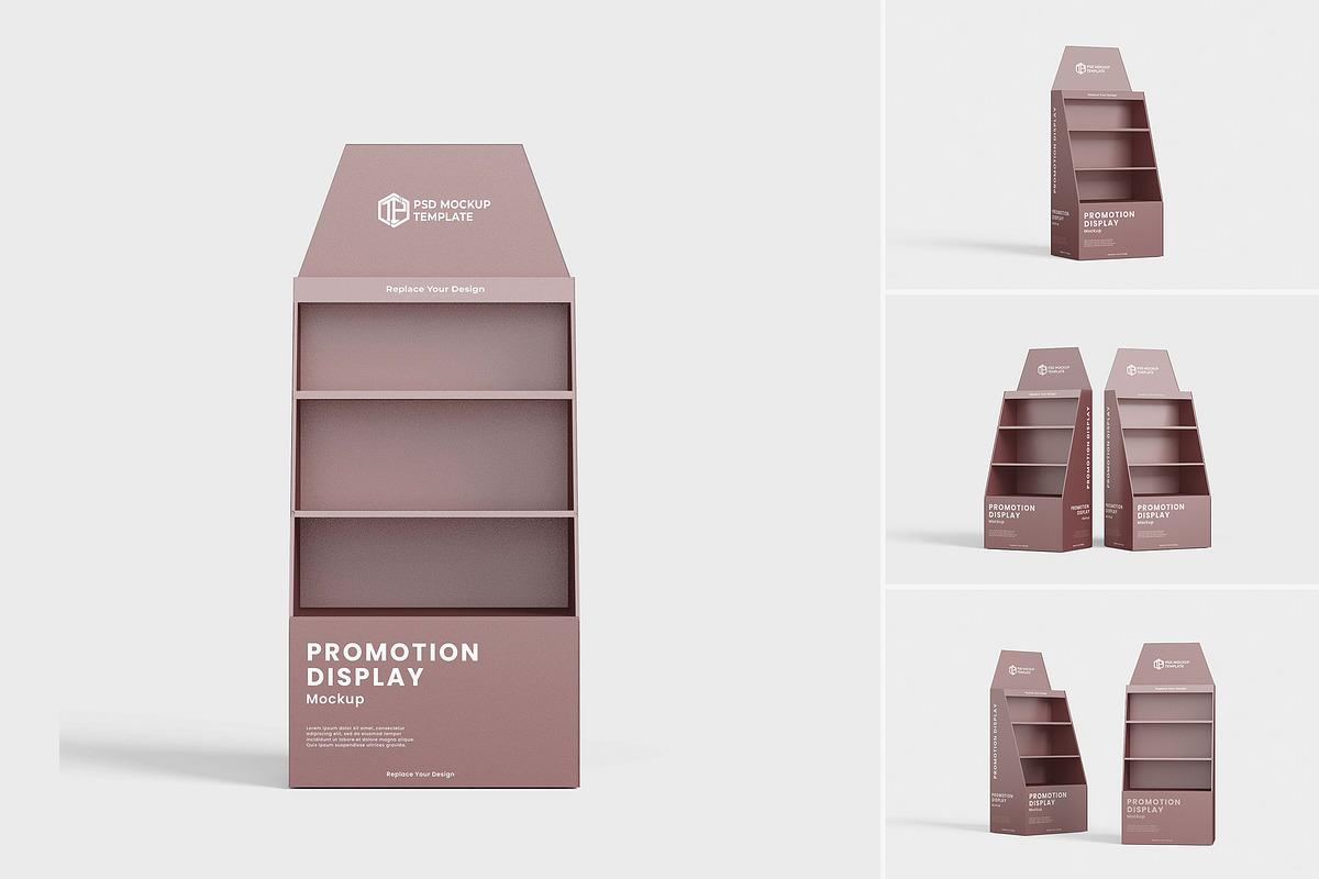 Promotion POS Display Rack Mockup, an Advertising Mockup by tiyasprabawa (Photo 1 of 5)