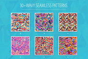 Wavy mosaic patterns, a Pattern Graphic by Gudiny (Thumbnail 4 of 6)