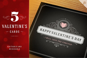 Valentine's Day Logo Badges & Labels