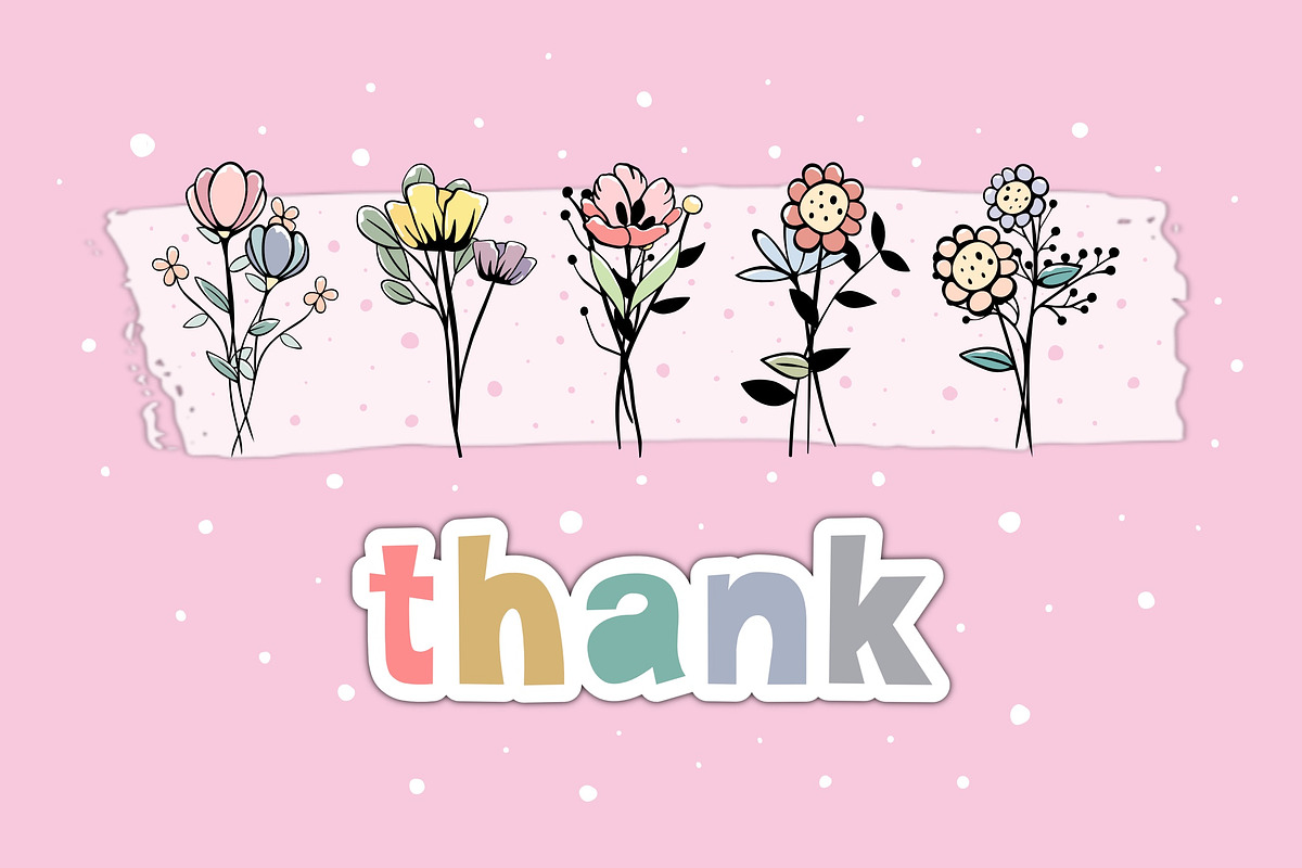 Bunch of Flowers OTF Dingbats Font, a Symbol Font by DREAMs Soul G. (Photo 3 of 3)