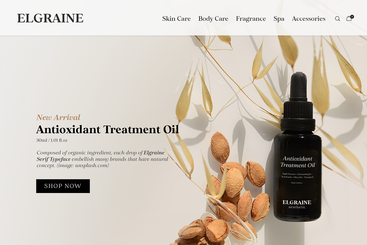 Elgraine – 18 Fonts, a Serif Font by Nasir Udin (Photo 5 of 14)