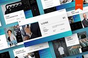 Liore – Business PowerPoint, a Presentation Template by Dens Creative Studio (Thumbnail 1 of 6)