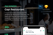Capi Restaurant UI Kit iOS iphone X, an App Template by Capi Product (Thumbnail 7 of 8)