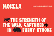 Mokela - Chunky Sans Serif, a Sans Serif Font by VASTARD STUDIO (Thumbnail 9 of 10)
