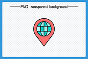 Map Pin and UI Location Marker Icons, an Icon by Designfour (Thumbnail 4 of 6)