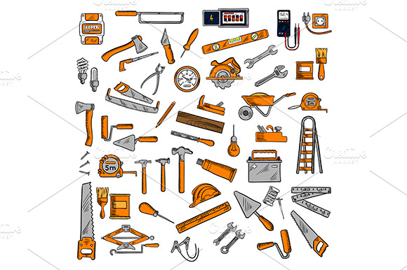 Diy Construction And Work Tools Set