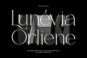 Lunévia Orliene Modern Serif, a Serif Font by Muksal Creative (Thumbnail 1 of 10)