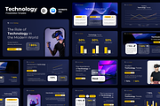 Dark Gradient Technology - Keynote, a Presentation Template by Iqsiart Studio (Thumbnail 1 of 3)