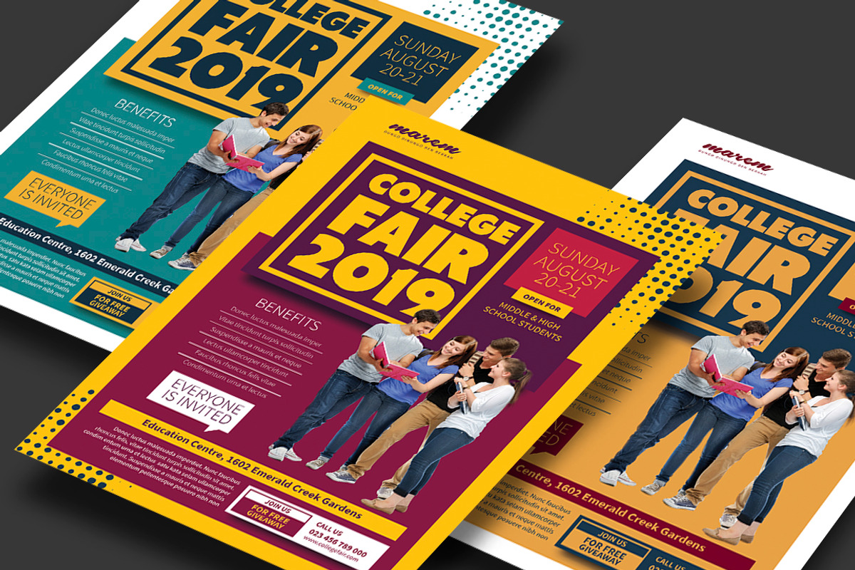 College Fair Flyer, a Flyer Template by Saphari (Photo 1 of 4)