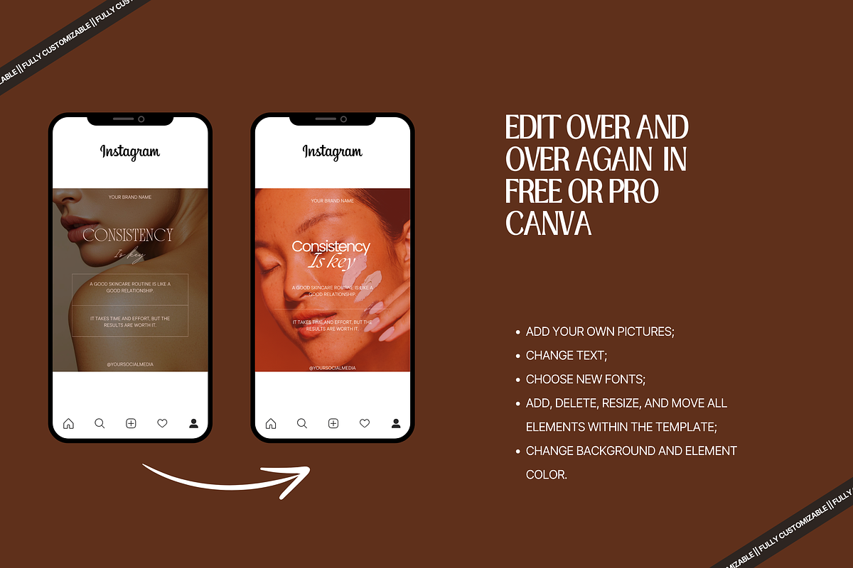 Beauty & Skincare Instagram Template, a Social Media Template by My Template Studio (Photo 9 of 19)